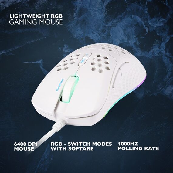 Deltaco Gaming GAM-108-W Maus Rechts USB Typ-A Optisch 6400 DPI, 5 image