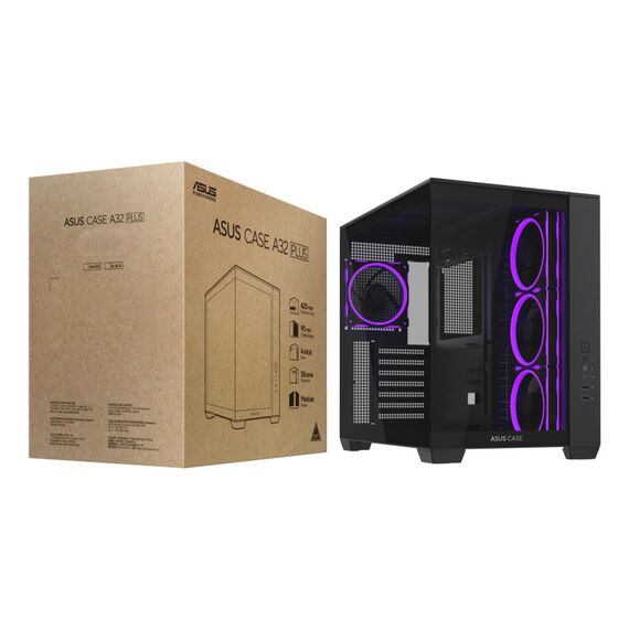 ASUS A32 PLUS Midi Tower Schwarz, 4 image