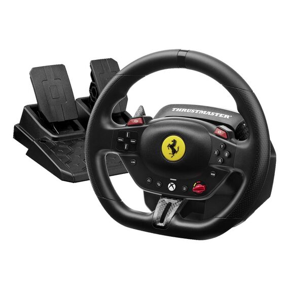 Thrustmaster T98 Ferrari 296 GTS Schwarz USB Lenkrad + Pedale Analog / Digital PC, Xbox One, Xbox Series S, Xbox Series X, Xbox One X, Xbox One S