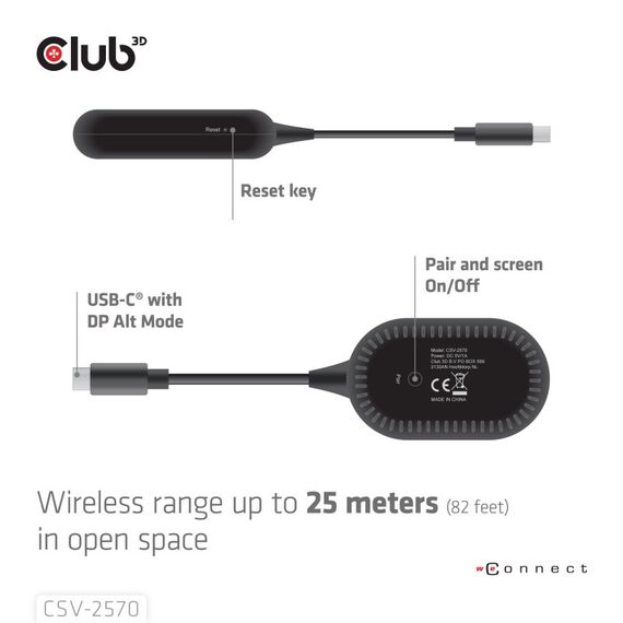 CLUB3D Wireless USB-C® to HDMI™, 5 image