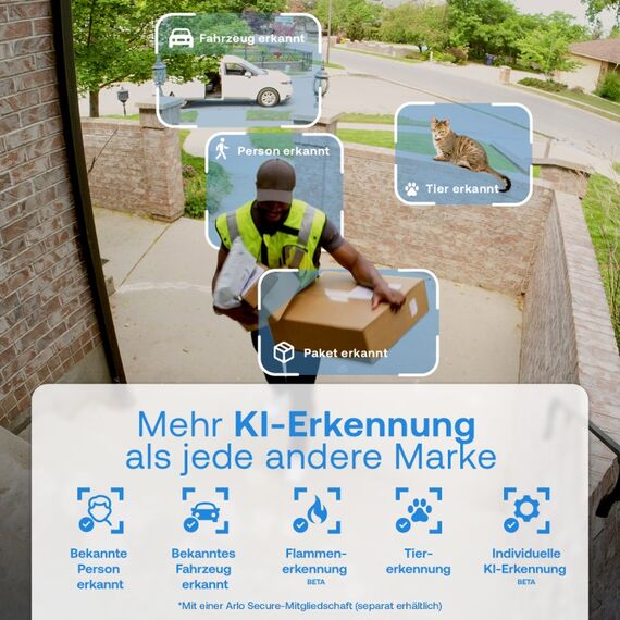 Arlo Essential 3 HD-Sicherheitskamera, 2er Set mit Solarpanel, 7 image