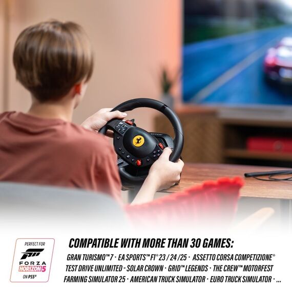 Thrustmaster T98-P Ferrari 296 GTB Schwarz USB Lenkrad + Pedale Analog / Digital PC, PlayStation 4, PlayStation 5, 12 image