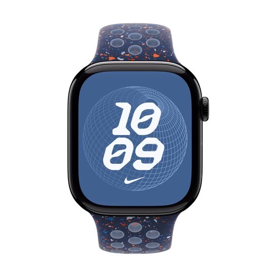 Apple Nike Sport Band Blau Aluminium, Fluor-Elastomer, Farbe: Blau