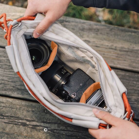 PGYTECH OneGo Rope Strap Bag Schultertasche Orange, Weiß, Farbe: Orange, Weiß, 12 image