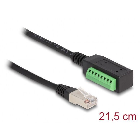 DeLOCK RJ45 Kabel Cat.5e Stecker zu Terminalblock Adapter 21,5 cm, 2 image
