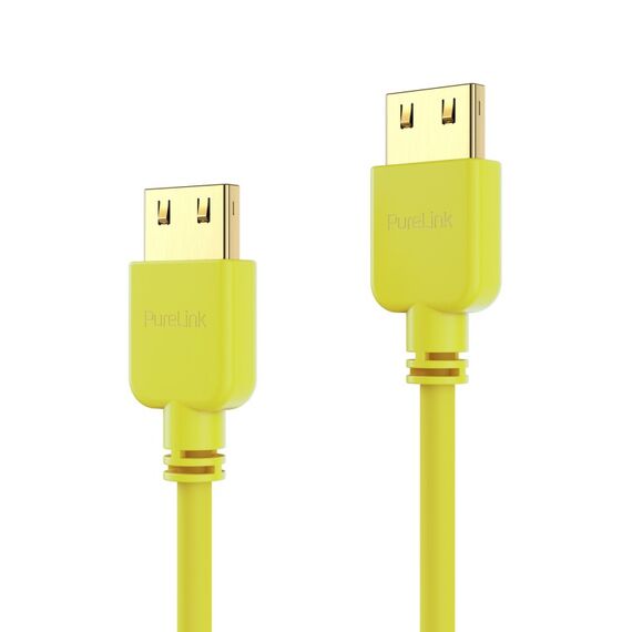 PureLink PI0504-015 HDMI-Kabel 1,5 m HDMI Typ A (Standard) Gelb, Farbe: Gelb, Länge: 1,5 m