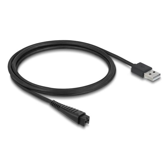 DeLOCK USB Ladekabel 4,8 V für Elektrorasierer kompatibel mit Panasonic ES-LV97, ES-LA63, RE7-51, RE7-59 Serie - Rasierer Ladegerät Ersatzkabel 1,5 m
