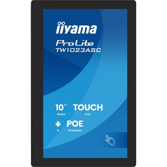 iiyama TW1023ASC-B3P Signage-Display Kiosk-Design 25,6 cm (10.1") WLAN 385 cd/m² WXGA Schwarz Touchscreen Eingebauter Prozessor Android 24/7, 4 image