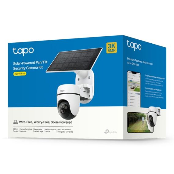 TP-Link Tapo C630 KIT IP-Sicherheitskamera Draußen 2880 x 1620 Pixel Wand- / Mast, 3 image