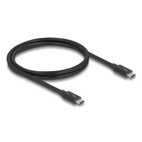 DeLOCK Thunderbolt 4 Kabel 40 Gbps PD 3.1 240 W 1 m schwarz