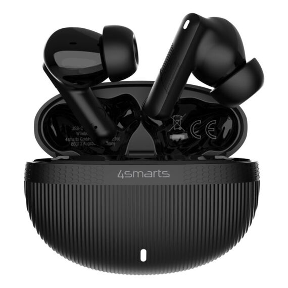4smarts SkyBuds Pro ANC Kopfhörer True Wireless Stereo (TWS) im Ohr Anrufe/Musik/Sport/Alltag Bluetooth Schwarz, Farbe: Schwarz