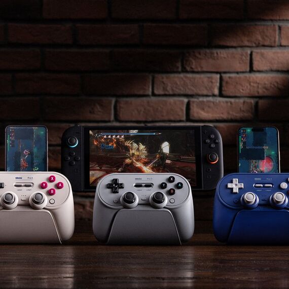 8Bitdo Pro 3 Bluetooth Violett Bluetooth/RF/USB Gamepad Analog / Digital Android, MAC, Nintendo Switch, Nintendo Switch 2, PC, 9 image
