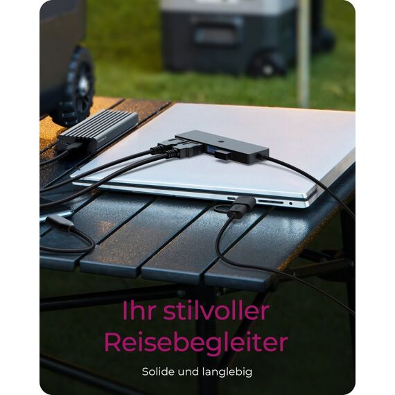 ICY BOX IB-HUB1424-C3, 4-Port USB Type-A Hub, Type-C®/A Anschluss, Kunststoff, schwarz, 3 image