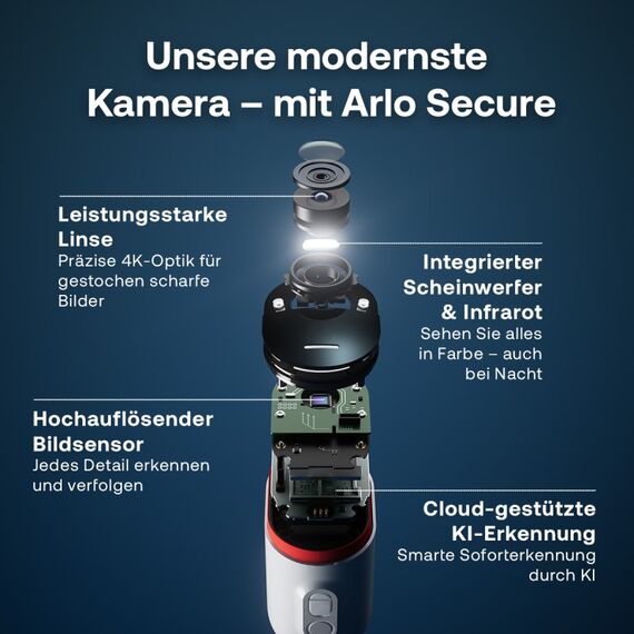 Arlo Ultra 3 4K-Überwachungskamera, 2er-Set mit Solarpanel, 12 image
