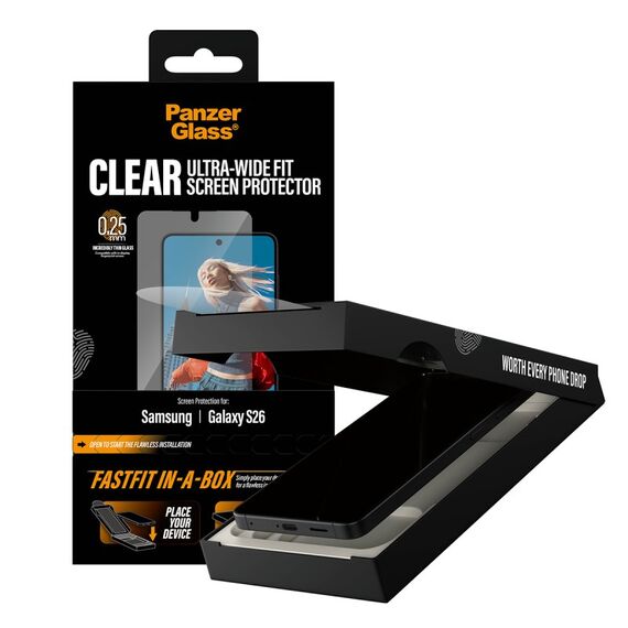 PanzerGlass ® Displayschutz Samsung Galaxy S26 | Ultra-Wide Fit m. Fastfit in-a-box, 4 image