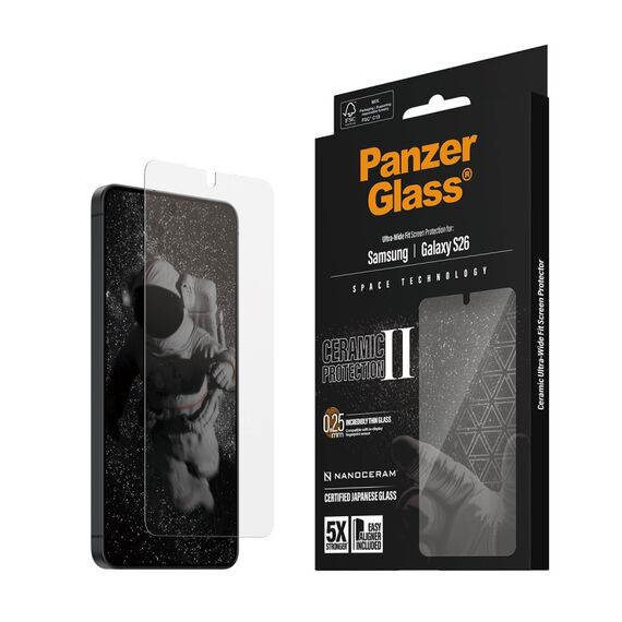 PanzerGlass ® Ceramic Displayschutz Samsung Galaxy S26 | Ultra-Wide Fit m. EasyAligner, 4 image