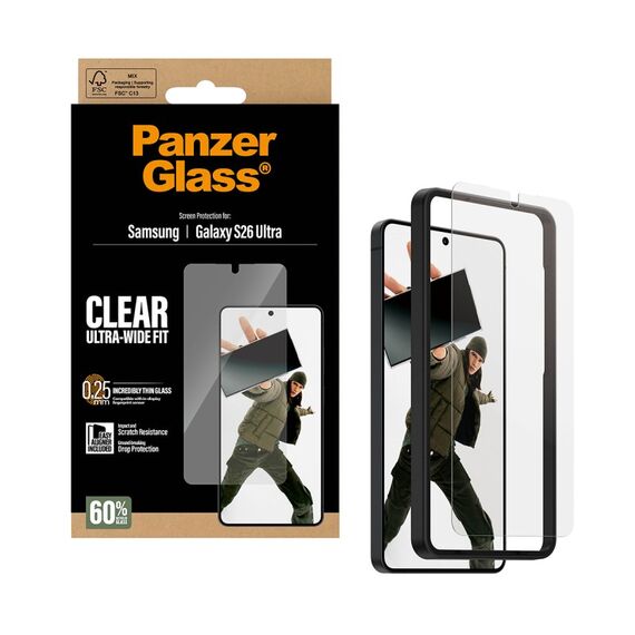 PanzerGlass ® Displayschutz Samsung Galaxy S26 Ultra | Ultra-Wide Fit m. EasyAligner, 4 image