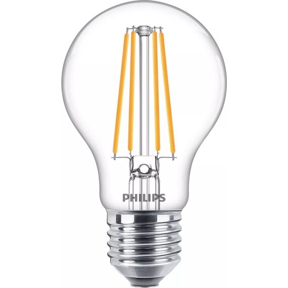 Philips Filament-Lampe, transparent, 75W A60 E27