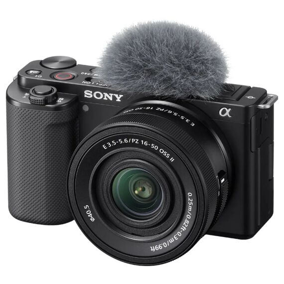Sony ZV-E10 + E PZ 16-50mm F3.5-5.6 OSS II MILC 24,2 MP CMOS 6000 x 4000 Pixel Schwarz, 3 image