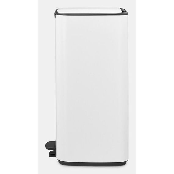 Brabantia Bo Pedal Bin 30 l Rechteckig Stahl Weiß, Farbe: Weiß, 6 image
