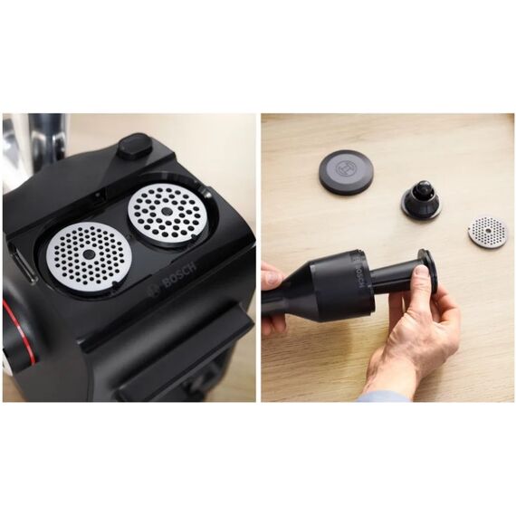 Bosch Serie 4 MFWS440B Fleischwolf 1900 W Schwarz, Silber, 7 image