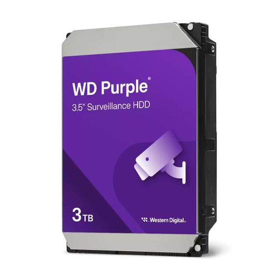 Western Digital Purple Interne Festplatte 3 TB 5400 RPM 128 MB 3.5" Serial ATA III