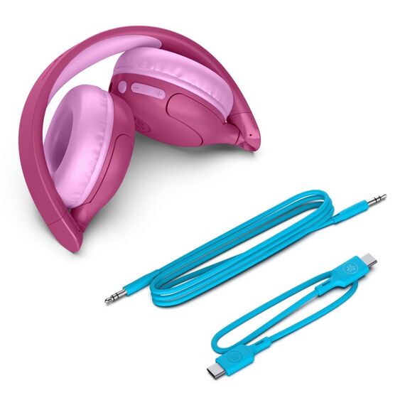 JLab JBuddies Pop Kopfhörer Verkabelt & Kabellos Kopfband Anrufe/Musik USB Typ-C Bluetooth Pink, 4 image