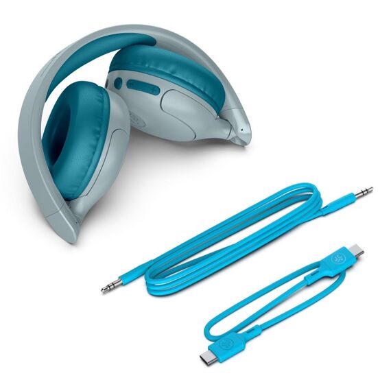 JLab JBuddies Pop Kopfhörer Verkabelt & Kabellos Kopfband Anrufe/Musik USB Typ-C Bluetooth Türkis, 3 image
