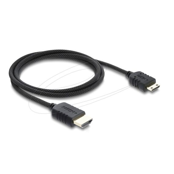 DeLOCK 81687 HDMI-Kabel 1 m HDMI Typ A (Standard) HDMI Type C (Mini) Schwarz