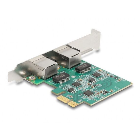 DeLOCK PCI Express x1 Karte zu 2 x RJ45 2,5 Gigabit LAN RTL8125