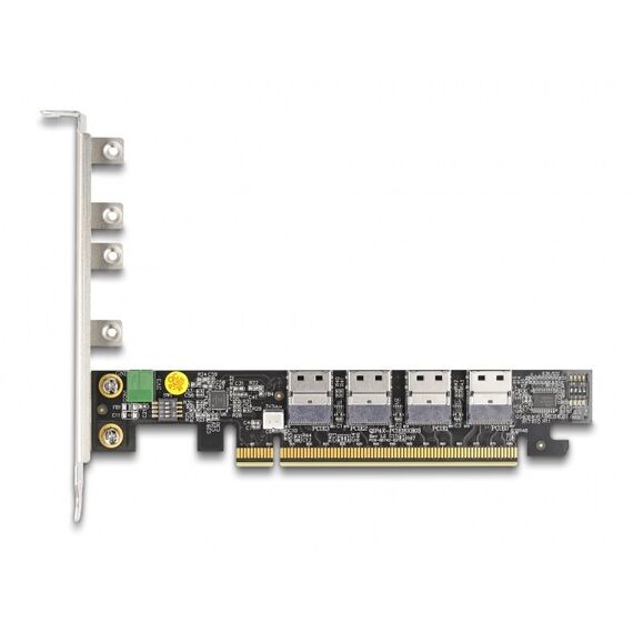 DeLOCK PCI Express x16 Karte zu 4 x intern SFF-8654 4i NVMe - Bifurcation, 2 image
