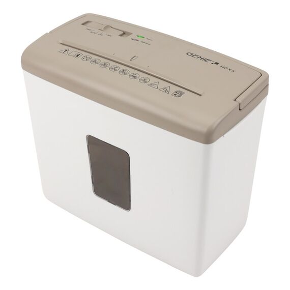 Genie 440 X II Aktenvernichter Kreuzschreddern 72 dB Weiß, Braun