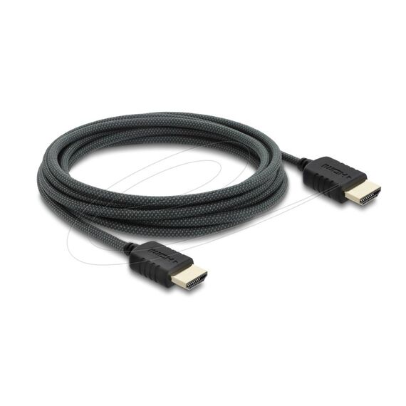 DeLOCK 81683 HDMI-Kabel 3 m HDMI Typ A (Standard) Schwarz, Farbe: Schwarz, Länge: 3 m
