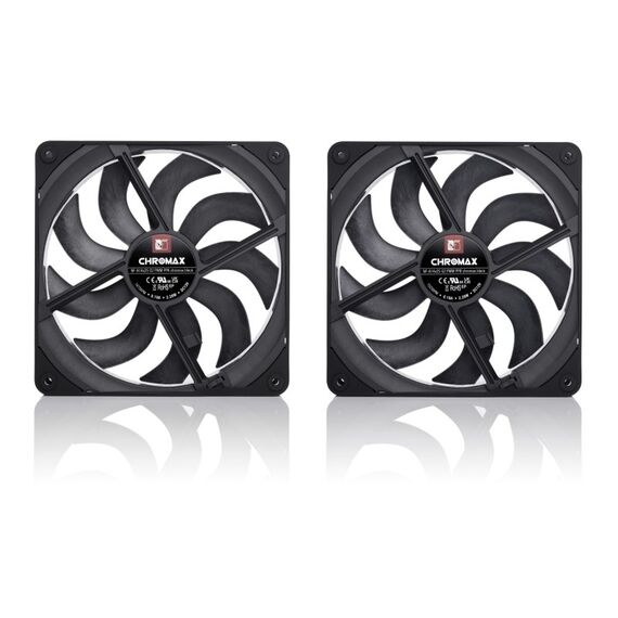 Noctua NF-A14X25 G2 PWM SX2-PP CHROMAX.BLACK Computerkühlsystem Computergehäuse Ventilator 14 cm Schwarz 2 Stück(e), 2 image