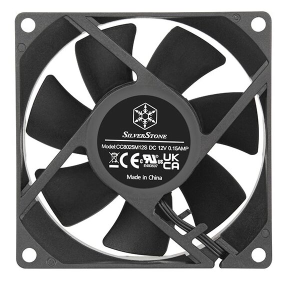 Silverstone FN80 Computergehäuse Ventilator 8 cm Schwarz 1 Stück(e), 3 image
