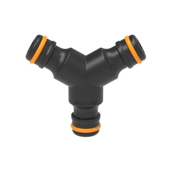 Fiskars 1027070 Anschlussteil für Wasserschlauch Schlauchanschluss Polypropylen (PP), Gummi Schwarz, Orange 1 Stück(e)