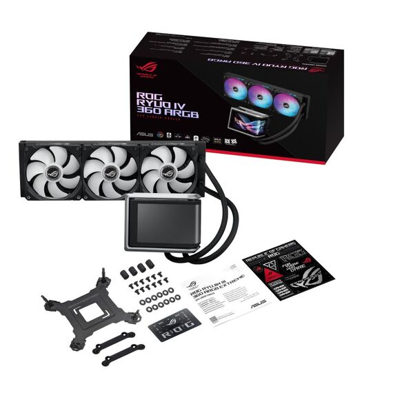 ASUS ROG RYUO IV 360 ARGB Prozessor All-in-One-Flüssigkeitskühler 12 cm Schwarz, Farbe: Schwarz, 8 image
