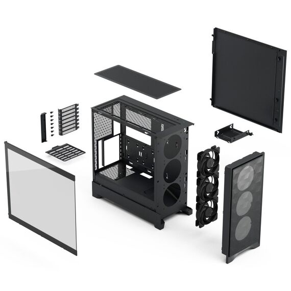 Fractal Design Pop 2 Air Black TG Midi Tower Schwarz, 3 image
