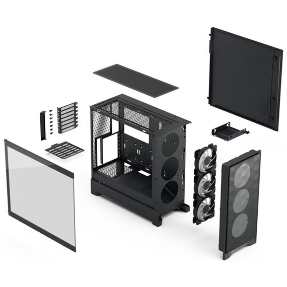Fractal Design Pop 2 Air Black TG RGB Midi Tower Schwarz, 3 image