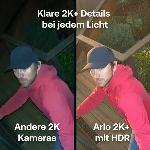 Arlo Pro 6 2K+ Überwachungskamera, 2er Set mit zusätzlichem Akku und Doppelladestation, 3 image