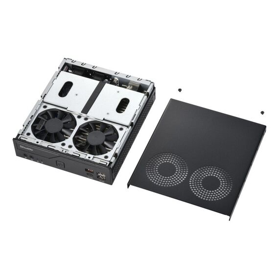 Shuttle Slim PC DB860 , S1851, 2x HDMI, 1x DP, 1x USB-C (DP), 1x 2.5", 1x M.2, 2x LAN (Intel 1G + 2.5G), 2x COM, 24/7 Dauerbetrieb, inkl. VESA, 4 image