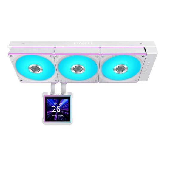 Lian Li HydroShift II LCD-S 360 CL Prozessor Flüssigkeitskühlung 12 cm Weiß 1 Stück(e), Farbe: Weiß, 2 image