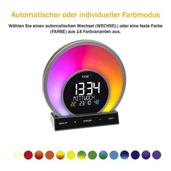TFA-Dostmann Soluna Quarzwecker Schwarz, Transparent, 9 image
