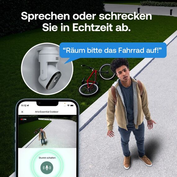 Arlo Essential 3 HD PTZ-Sicherheitskamera, 2er Set, 10 image