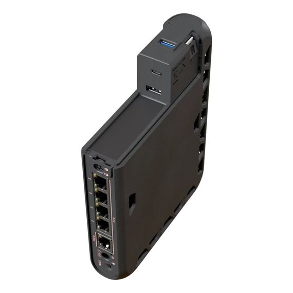 Mikrotik hAP be³ Media WLAN-Router Multi-Gigabit Ethernet Tri-Band (2,4 GHz/5 GHz/6 GHz) Schwarz, 6 image
