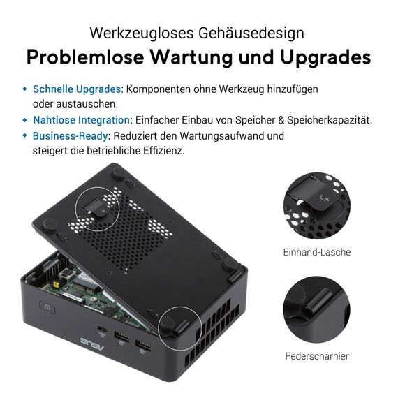 ASUS NUC 16 Pro Slim PC Kit RNUC16GDKV560002 (Intel Core Ultra 5 335 vPro Prozessor, Intel Grafik, Intel WiFi 7, Bluetooth 6.0, ohne Betriebssystem, mit EU-Netzkabel, bis 180 TOPS KI-Leistung, unterstützt OpenClaw & Hermes Agent etc.), 5 image