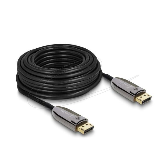 DeLOCK 87108 DisplayPort-Kabel 15 m Schwarz, Farbe: Schwarz, Länge: 15 m