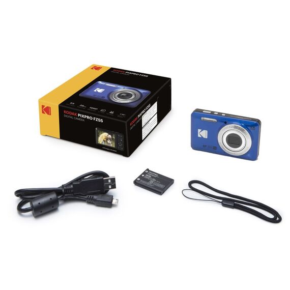 Kodak PIXPRO FZ55 1/2.3" Kompaktkamera 16 MP CMOS 4608 x 3456 Pixel Blau, Farbe: Blau, 4 image