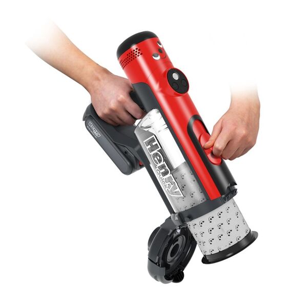 Numatic Henry Quick HEN100R Stabstaubsauger Akku Trocken Beutellos 1 l Rot, 3 image