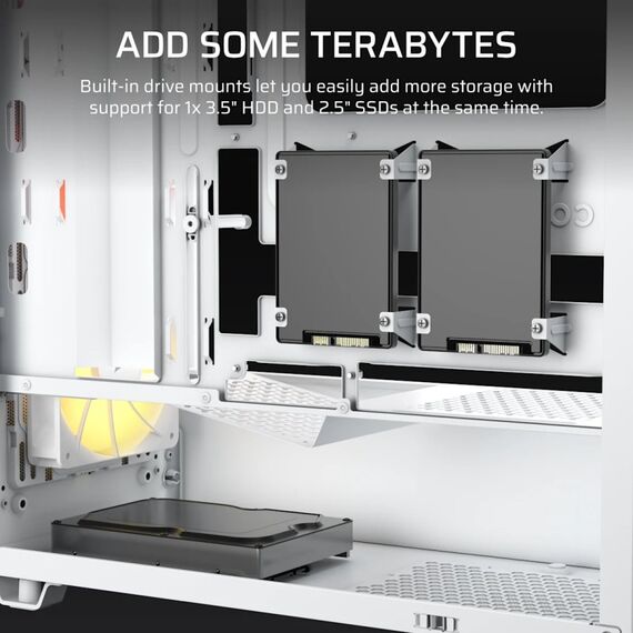 Corsair Midi Tower 3200D RS ARGB PC Case Weiß, 6 image
